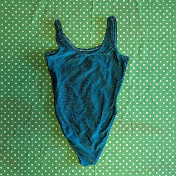 Softtouch Tops - Vintage forest/emerald green bodysuit size M